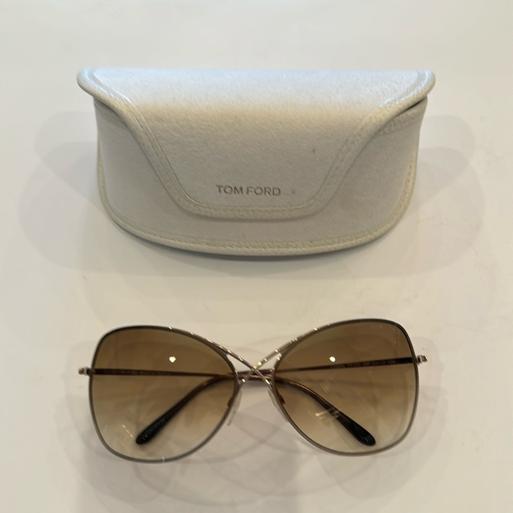 Tom Ford Colette Metal-Frame Butterfly Sunglasses